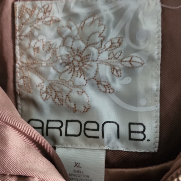 Arden B Y2K Rose Gold Bomber Jacket Fitted Metallic Vintage - Picture 2 of 12